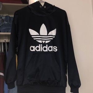 Sheer Adidas Navy Blue Hoodie